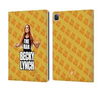 Head Case Designs Officially Licensed WWE Image 4 Becky Lynch The Man Leather Wallet Case Compatible With Apple iPad Pro 13 M4 2024