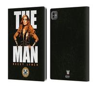 Head Case Designs Officially Licensed WWE Image Becky Lynch The Man Leather Wallet Case Compatible With Apple iPad Pro 11 M4/M5 2024/2025