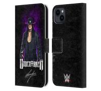 Head Case Designs Officially Licensed WWE Image Undertaker Leather Wallet Case Compatible With Apple iPhone 15 Plus