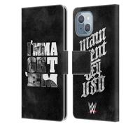 Head Case Designs Officially Licensed WWE I'mma Get 'Em Jey Uso Leather Wallet Case Compatible With Apple iPhone 14