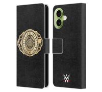 Head Case Designs Officially Licensed WWE Intercontinental Championship Title Belts Leather Wallet Case Compatible With Apple iPhone 17