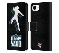 Head Case Designs Officially Licensed WWE It's My Yard 2017 Roman Reigns Leather Wallet Case Compatible With Apple iPhone 16e