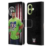 Head Case Designs Officially Licensed WWE John Cena American Flag Superstars Leather Wallet Case Compatible With Apple iPhone 17