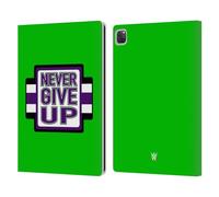 Head Case Designs Officially Licensed WWE John Cena Never Give Up Superstars 8 Leather Wallet Case Compatible With Apple iPad Pro 13 M4 2024