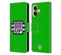 Head Case Designs Officially Licensed WWE John Cena Never Give Up Superstars 8 Leather Wallet Case Compatible With Apple iPhone 17