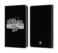 Head Case Designs Officially Licensed WWE Key Art Logo Wrestlemania 42 Leather Wallet Case Compatible With Amazon Kindle 11th Gen (2024)