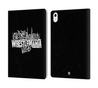 Head Case Designs Officially Licensed WWE Key Art Logo Wrestlemania 42 Leather Wallet Case Compatible With Apple iPad Air 11 2020/2022/2024/2025
