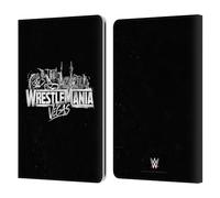 Head Case Designs Officially Licensed WWE Key Art Logo Wrestlemania 42 Leather Wallet Case Compatible With Kindle Paperwhite 1/2 / 3