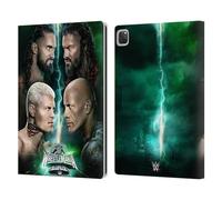 Head Case Designs Officially Licensed WWE Key Art Poster Wrestlemania 40 Leather Wallet Case Compatible With Apple iPad Pro 12.9 2020/2021/2022