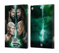 Head Case Designs Officially Licensed WWE Key Art Poster Wrestlemania 40 Leather Wallet Case Compatible With Apple iPad 10.2 2019/2020/2021