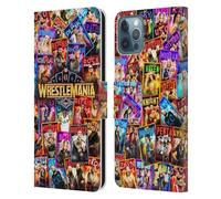 Head Case Designs Officially Licensed WWE Key Art Poster Wrestlemania 41 Leather Wallet Case Compatible With Apple iPhone 12 / iPhone 12 Pro