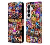 Head Case Designs Officially Licensed WWE Key Art Poster Wrestlemania 41 Leather Wallet Case Compatible With Samsung Galaxy S26