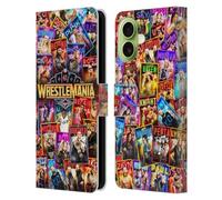 Head Case Designs Officially Licensed WWE Key Art Poster Wrestlemania 41 Leather Wallet Case Compatible With Apple iPhone 17