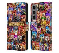 Head Case Designs Officially Licensed WWE Key Art Poster Wrestlemania 41 Leather Wallet Case Compatible With Samsung Galaxy S25