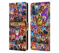 Head Case Designs Officially Licensed WWE Key Art Poster Wrestlemania 41 Leather Wallet Case Compatible With Apple iPhone 12 Pro Max