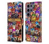 Head Case Designs Officially Licensed WWE Key Art Poster Wrestlemania 41 Leather Wallet Case Compatible With Samsung Galaxy S25 Ultra