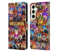 Head Case Designs Officially Licensed WWE Key Art Poster Wrestlemania 41 Leather Wallet Case Compatible With Samsung Galaxy S25+