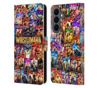 Head Case Designs Officially Licensed WWE Key Art Poster Wrestlemania 41 Leather Wallet Case Compatible With Samsung Galaxy S26 Plus