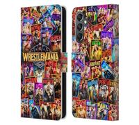 Head Case Designs Officially Licensed WWE Key Art Poster Wrestlemania 41 Leather Wallet Case Compatible With Samsung Galaxy A25 5G