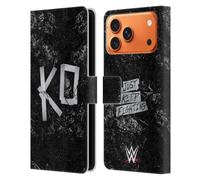 Head Case Designs Officially Licensed WWE KO Kevin Owens Leather Wallet Case Compatible With Apple iPhone 17 Pro Max