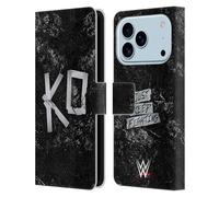 Head Case Designs Officially Licensed WWE KO Kevin Owens Leather Wallet Case Compatible With Apple iPhone 17 Pro