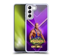 Head Case Designs Officially Licensed WWE Kurt Angle Wrestlemania 34 Superstars Gel Case [Military Grade Protection] Compatible with Samsung Galaxy S21 5G and Compatible with MagSafe