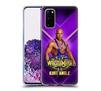 Head Case Designs Officially Licensed WWE Kurt Angle Wrestlemania 34 Superstars Gel Case [Military Grade Protection] Compatible With Samsung Galaxy S20 / S20 5G