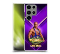 Head Case Designs Officially Licensed WWE Kurt Angle Wrestlemania 34 Superstars Hard Back Case Compatible With Samsung Galaxy S24 Ultra 5G