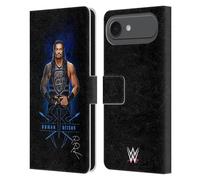 Head Case Designs Officially Licensed WWE LED Image 2 2017 Roman Reigns Leather Wallet Case Compatible With Apple iPhone 17 Air
