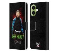Head Case Designs Officially Licensed WWE LED Image 2 Jeff Hardy Leather Wallet Case Compatible With Apple iPhone 17