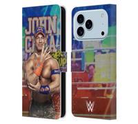 Head Case Designs Officially Licensed WWE LED Image 2017 John Cena Leather Wallet Case Compatible With Apple iPhone 17 Pro