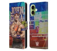 Head Case Designs Officially Licensed WWE LED Image 2017 John Cena Leather Wallet Case Compatible With Apple iPhone 17