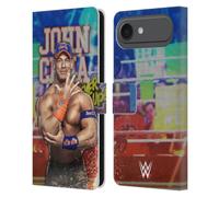 Head Case Designs Officially Licensed WWE LED Image 2017 John Cena Leather Wallet Case Compatible With Apple iPhone 17 Air