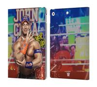 Head Case Designs Officially Licensed WWE LED Image 2017 John Cena Leather Wallet Case Compatible With Apple iPad 10.2 2019/2020/2021