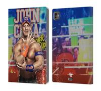 Head Case Designs Officially Licensed WWE LED Image 2017 John Cena Leather Wallet Case Compatible With Apple iPad Pro 11 M4 2024