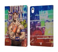 Head Case Designs Officially Licensed WWE LED Image 2017 John Cena Leather Wallet Case Compatible With Apple iPad Air 11 2020/2022/2024/2025
