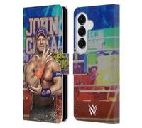 Head Case Designs Officially Licensed WWE LED Image 2017 John Cena Leather Wallet Case Compatible With Samsung Galaxy S26