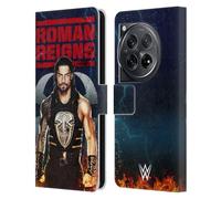 Head Case Designs Officially Licensed WWE LED Image 2017 Roman Reigns Leather Book Wallet Case Cover Compatible With OnePlus 12
