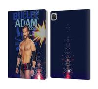 Head Case Designs Officially Licensed WWE LED Image Adam Cole Leather Wallet Case Compatible With Apple iPad Pro 13 M4 2024