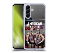 Head Case Designs Officially Licensed WWE LED Image American Alpha Gel Case [Military Grade Protection] Compatible With Samsung Galaxy A56 5G