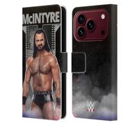 Head Case Designs Officially Licensed WWE LED Image Drew McIntyre Leather Wallet Case Compatible With Apple iPhone 18 Pro