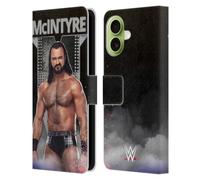 Head Case Designs Officially Licensed WWE LED Image Drew McIntyre Leather Wallet Case Compatible With Apple iPhone 17