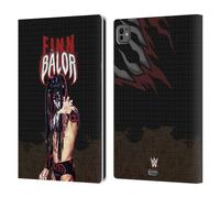 Head Case Designs Officially Licensed WWE LED Image Finn Balor Leather Wallet Case Compatible With Apple iPad Pro 11 M4 2024