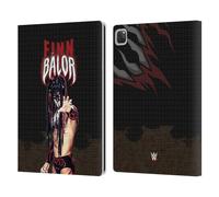 Head Case Designs Officially Licensed WWE LED Image Finn Balor Leather Wallet Case Compatible With Apple iPad Pro 13 M4 2024