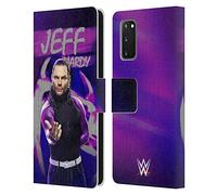Head Case Designs Officially Licensed WWE LED Image Jeff Hardy Leather Wallet Case Compatible With Samsung Galaxy S20 / S20 5G