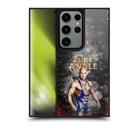 Head Case Designs Officially Licensed WWE LED Image Kurt Angle Gel Armour Case [Military Grade Protection] Compatible With Samsung Galaxy S24 Ultra 5G