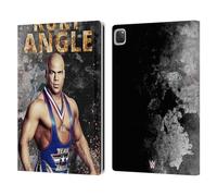 Head Case Designs Officially Licensed WWE LED Image Kurt Angle Leather Wallet Case Compatible With Apple iPad Pro 12.9 2020/2021/2022