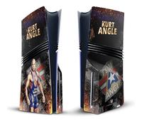 Head Case Designs Officially Licensed WWE LED Image Kurt Angle Vinyl Sticker Gaming Skin Decal Cover Compatible With Sony PlayStation 5 PS5 Pro Disc Edition Console