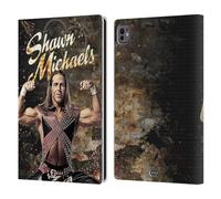 Head Case Designs Officially Licensed WWE LED Image Shawn Michaels Leather Wallet Case Compatible With Apple iPad Pro 11 M4 2024