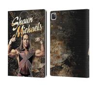 Head Case Designs Officially Licensed WWE LED Image Shawn Michaels Leather Wallet Case Compatible With Apple iPad Pro 13 M4 2024